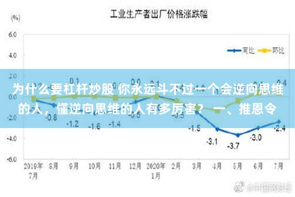 为什么要杠杆炒股 你永远斗不过一个会逆向思维的人，懂逆向思维的人有多厉害？ 一、推恩令