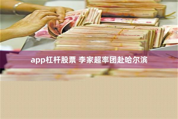 app杠杆股票 李家超率团赴哈尔滨