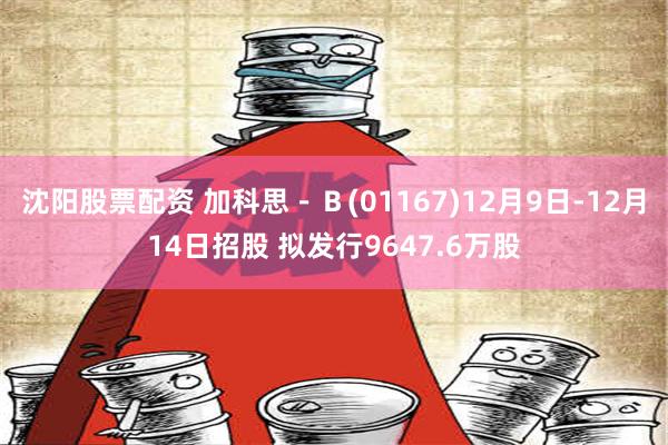 沈阳股票配资 加科思－Ｂ(01167)12月9日-12月14日招股 拟发行9647.6万股